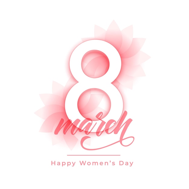 Stylish international womens day greeting