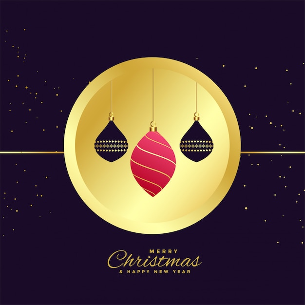 Free Vector stylish merry christmas ornamental decoration background