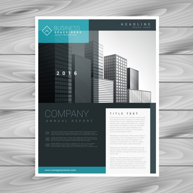 Free Vector stylish modern brochure template