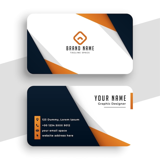 Stylish professional business card template 