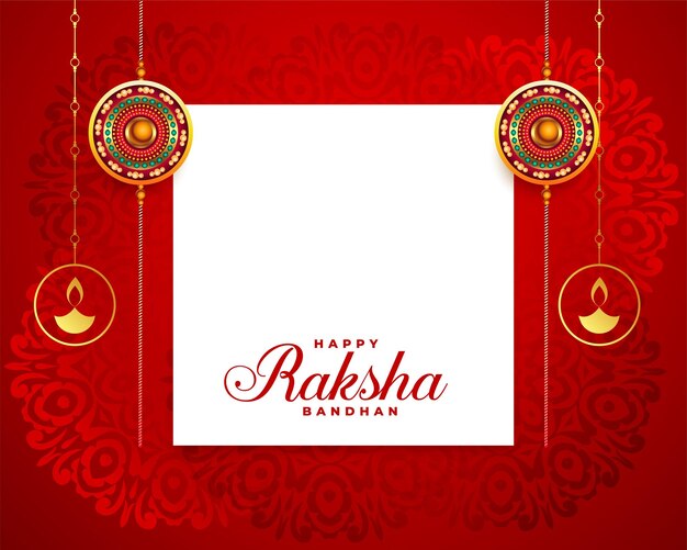 Stylish rakshan bandhan concept background with image or text space