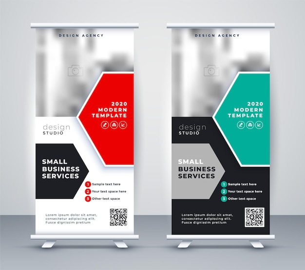 Stylish roll up banner stand modern design