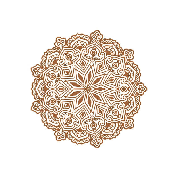 Free Vector stylish round mandala design classic background