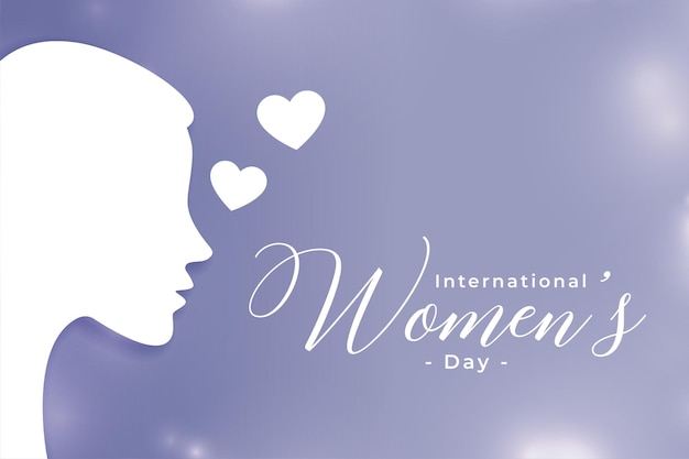 Stylish womens day event card design