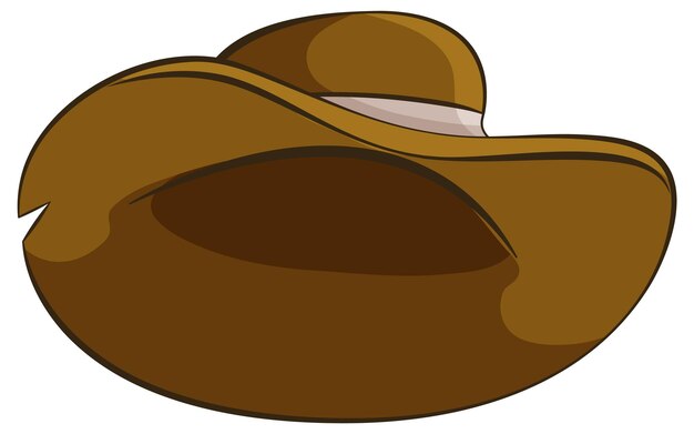 Free vector stylized cowboy hat vector illustration