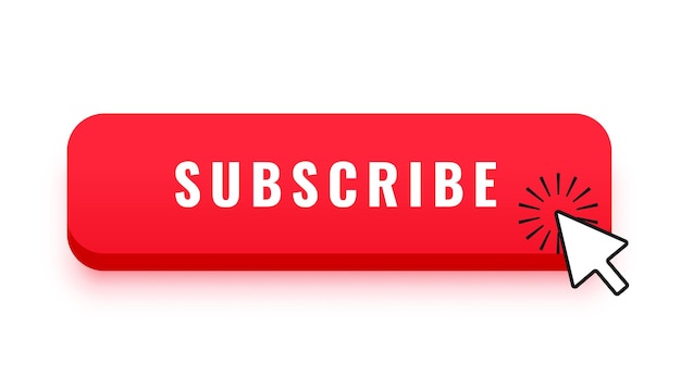 Free Vector subscribe and follow me button for your youtube channel vector