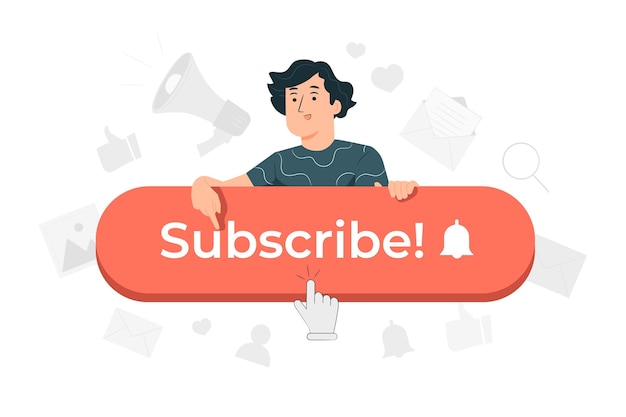 Subscriber concept illustration