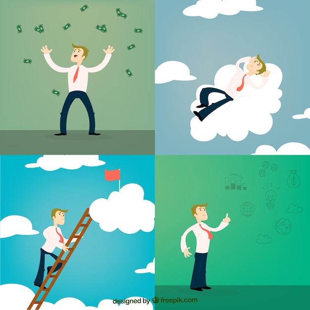 Free Vector successful entrepreneur