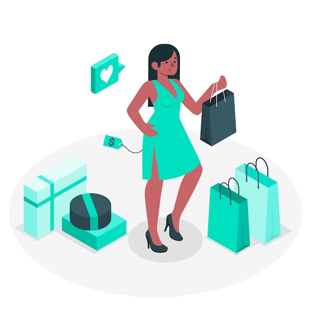 Successful purchase concept illustration