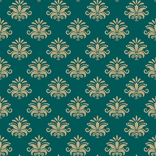 Sultan eastern seamless pattern, vector eastern floral background