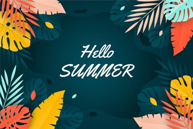 Summer background colorful style