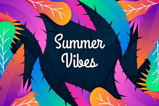 Free Vector summer background theme