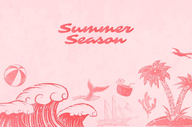 Free vector summer background