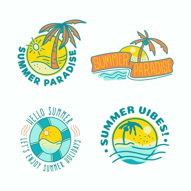 Summer badges collection