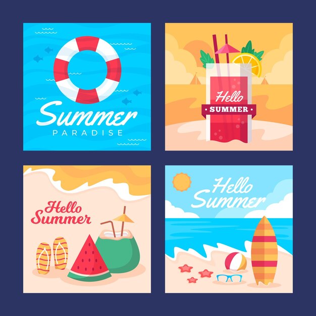 Summer cards collection