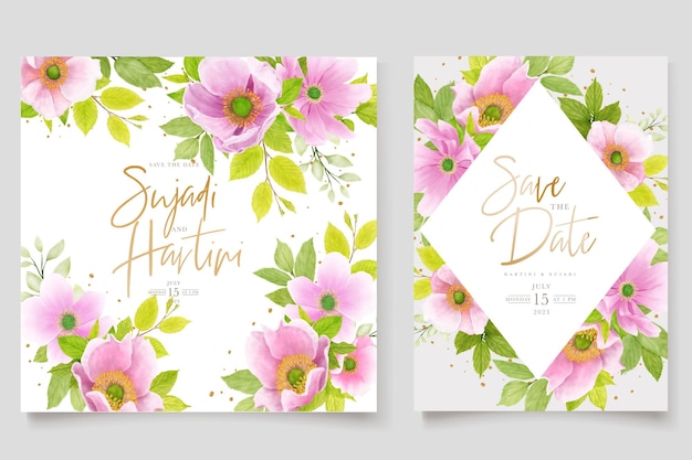 summer floral border and wreath background design