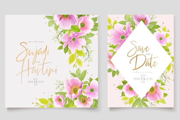 summer floral border and wreath background design