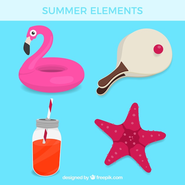 Free Vector summer games collection