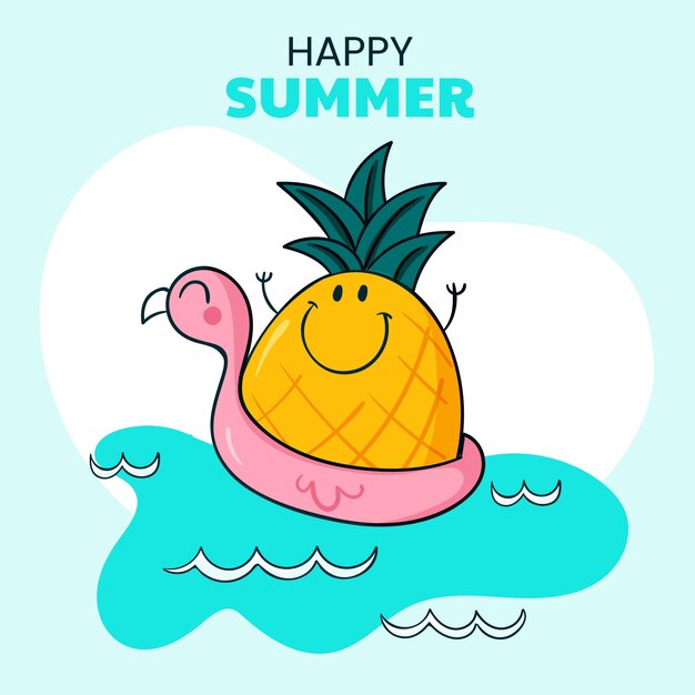 Summer hand drawn illustration