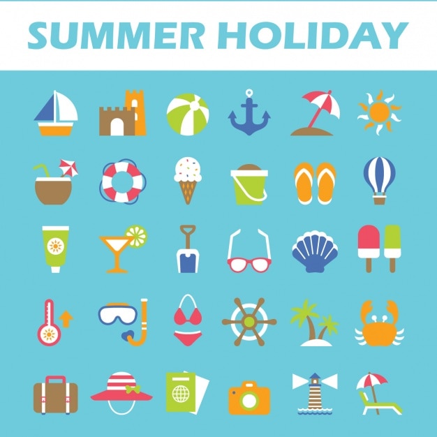 Summer icons collection