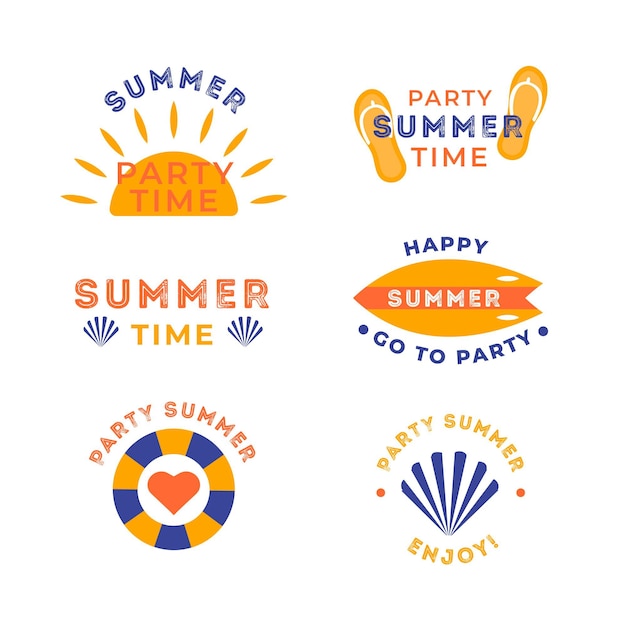 Summer labels pack