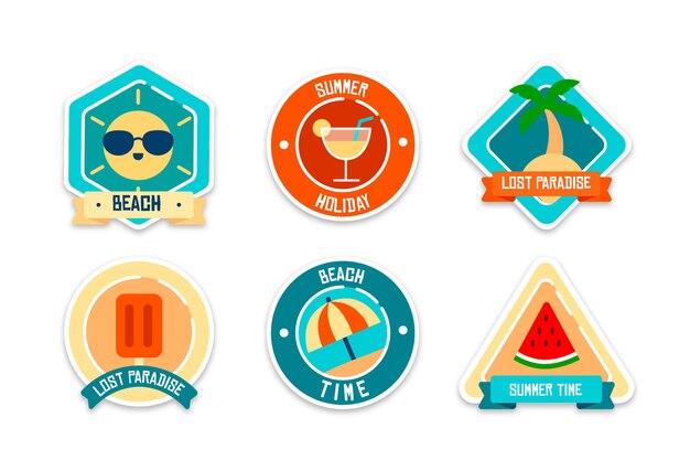 Summer labels set