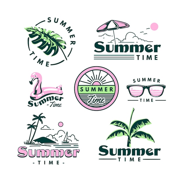 Summer labels theme