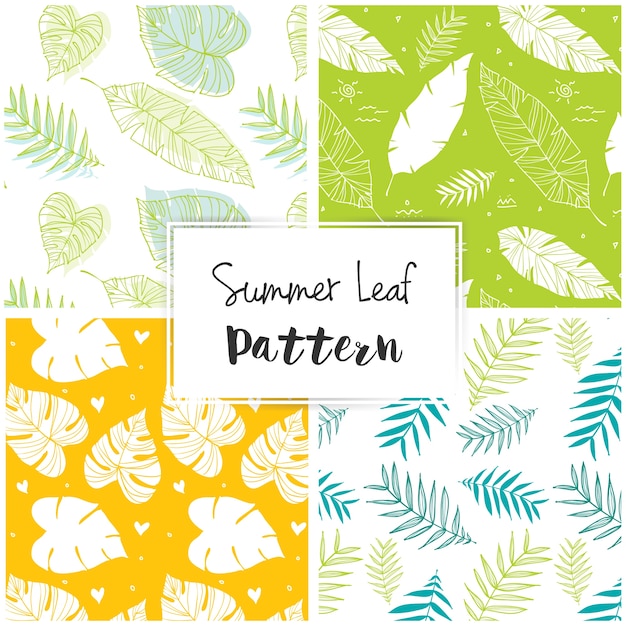 Summer leaf pattern