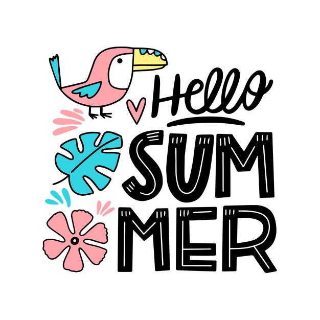 Summer lettering concept