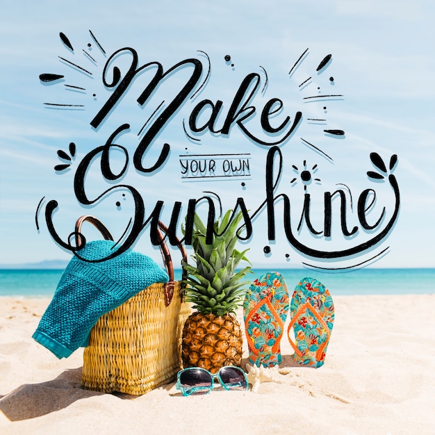 Free Vector summer lettering design