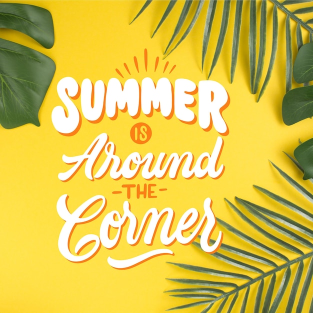 Summer lettering style