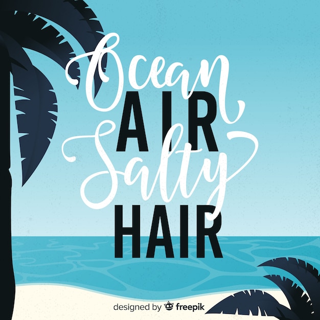 Free Vector summer lettering