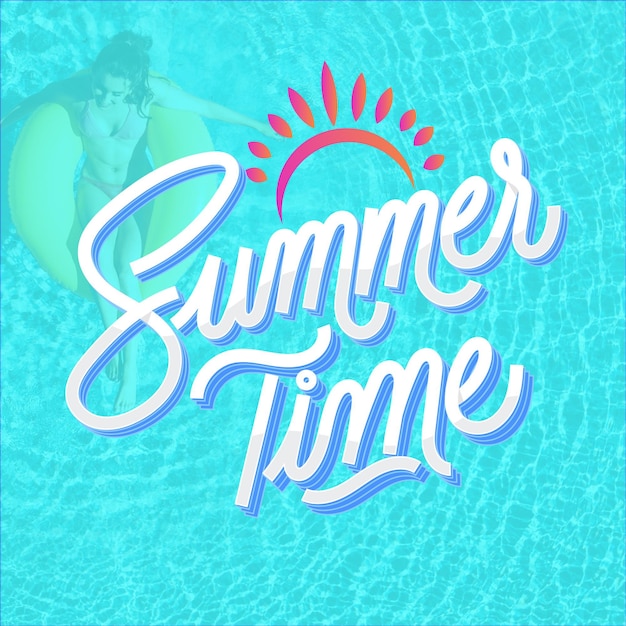 Summer lettering