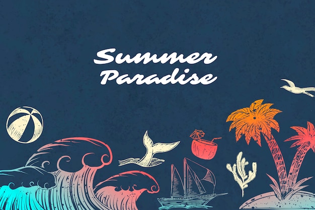 Summer paradise background