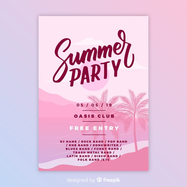 Summer party flyer