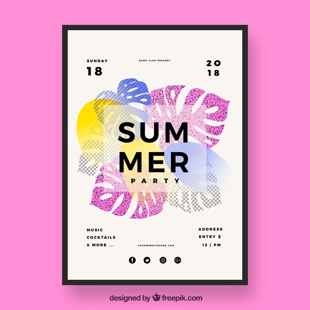 Summer party poster 