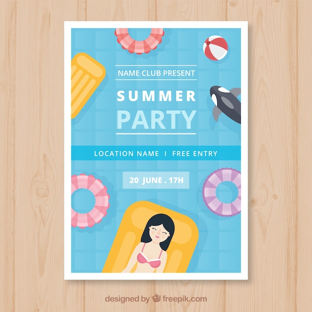 Summer party poster 