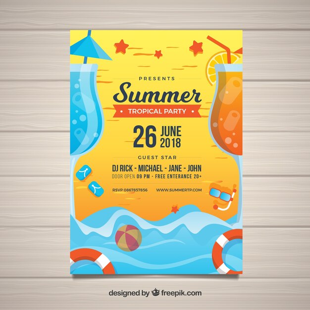 Summer party poster 