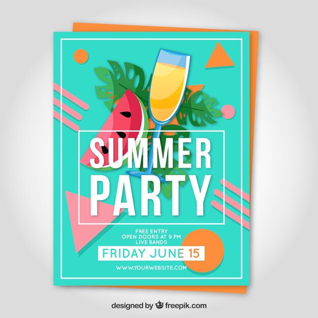 Summer party poster 