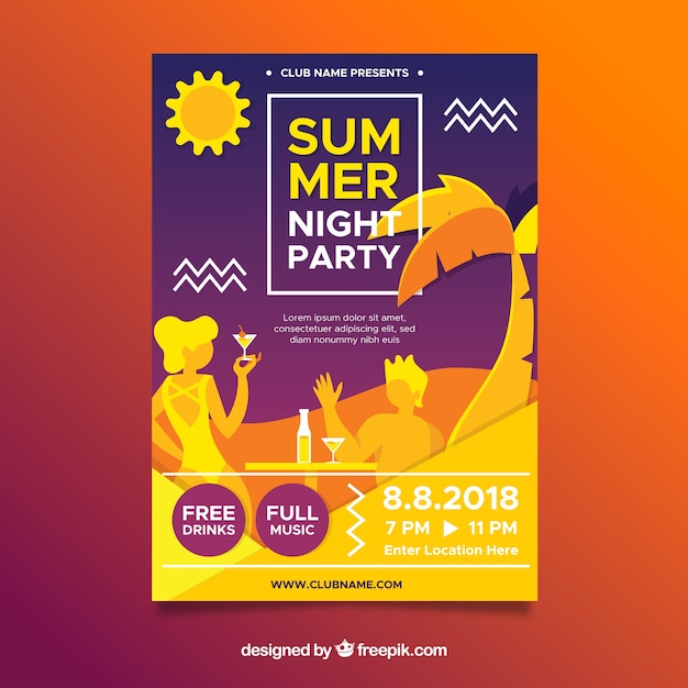 Summer party poster 