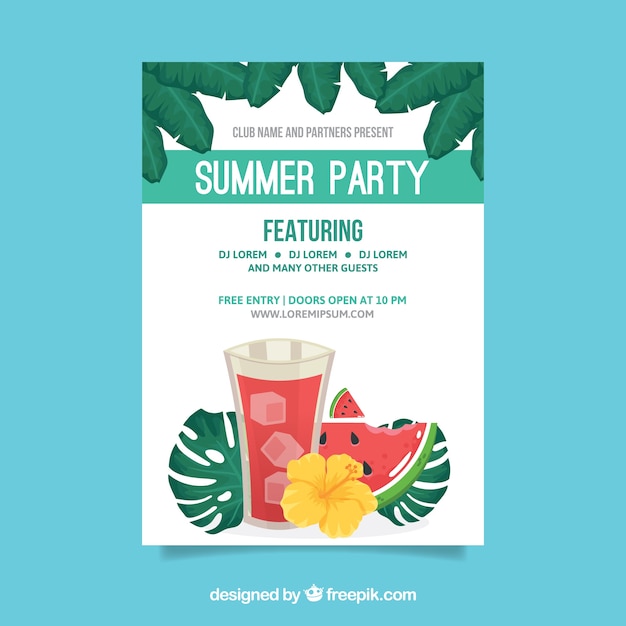 Summer party poster 