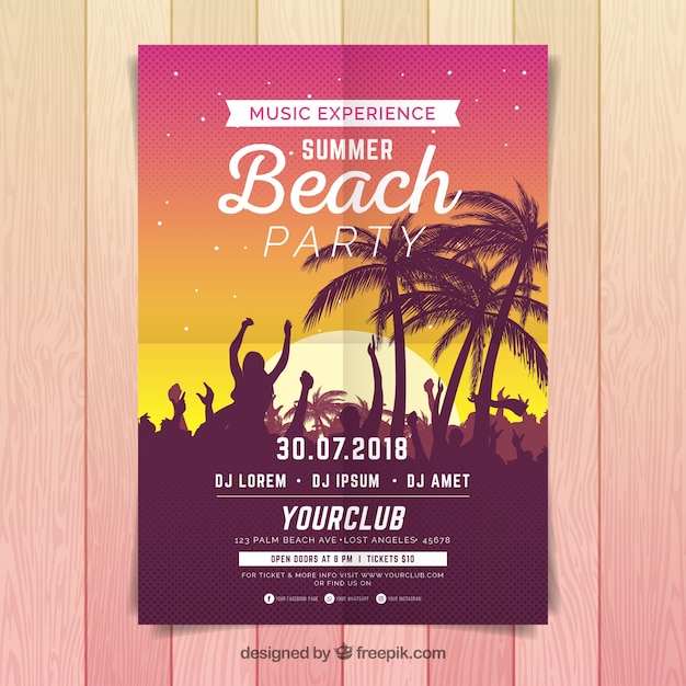 Summer party poster 