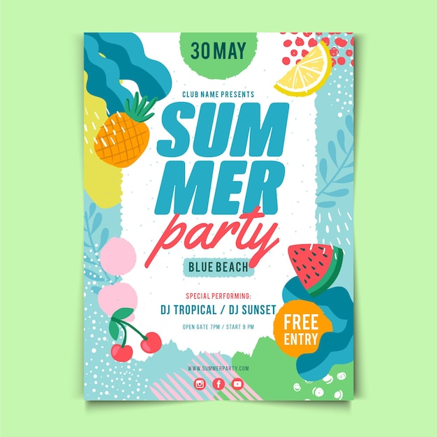 Summer party poster