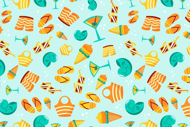 Summer pattern - background for zoom