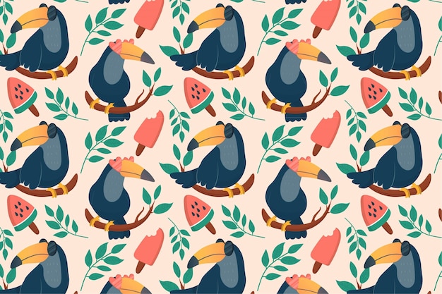 Summer pattern background for zoom