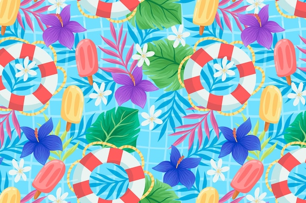 Summer pattern - background for zoom