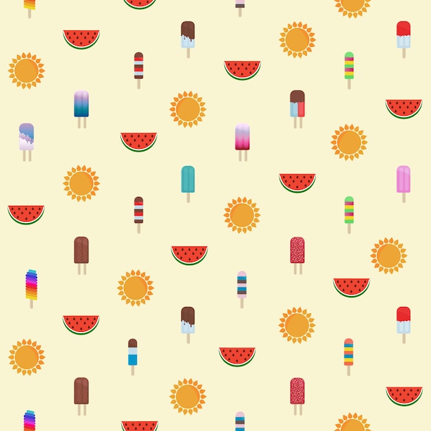 Summer pattern design