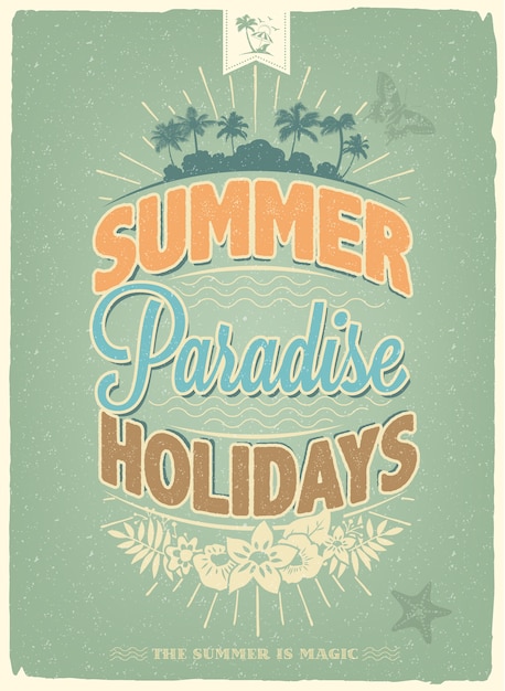 Summer poster design