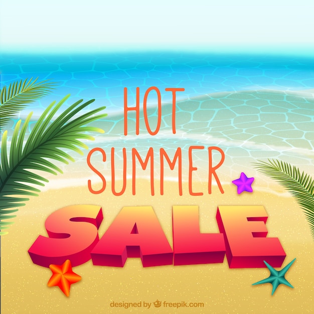 Free vector summer sale background