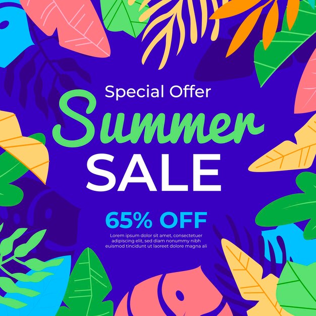 Summer sale concept